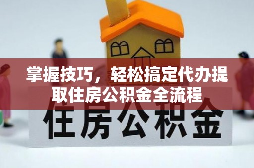 志丹掌握技巧，轻松搞定代办提取住房公积金全流程